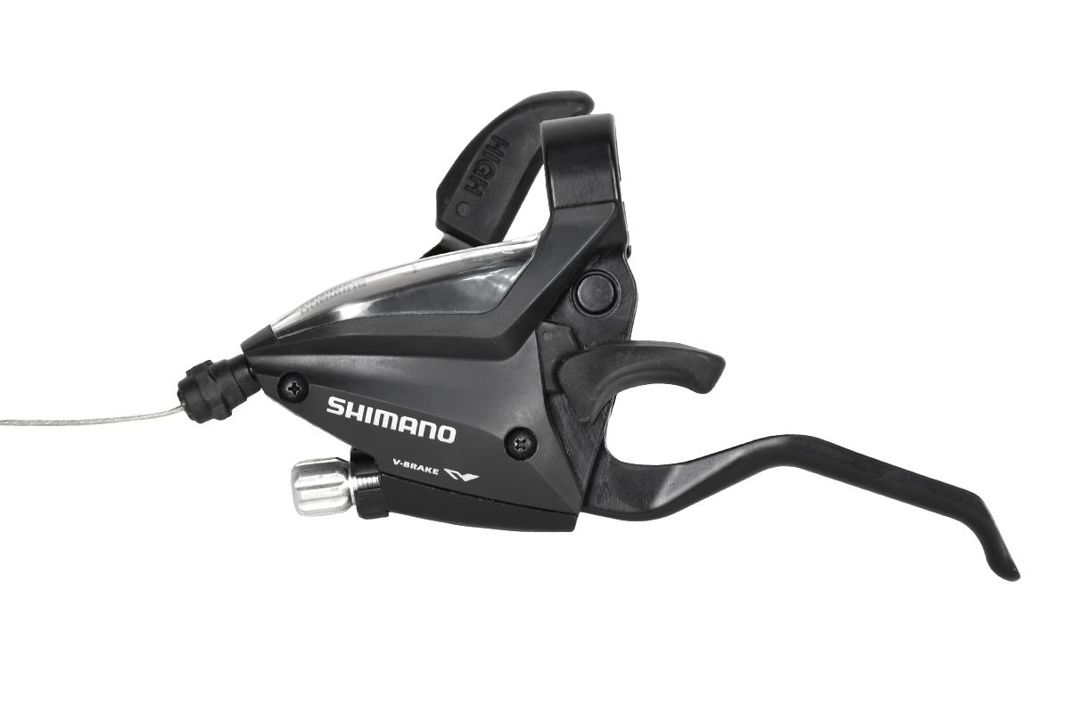 Шифтер/ручка тормоза, SHIMANO ASTEF5002LSBL,левая,3-передачи,трос 1750мм,черный Шифтер/ручка тормоза, SHIMANO ASTEF5002LSBL,левая,3-передачи,трос 1750мм,черный